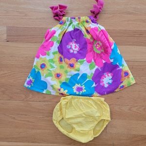 The Children's Place Baby Girls Dress and Diaper Cover Set, Size 3-6 Months